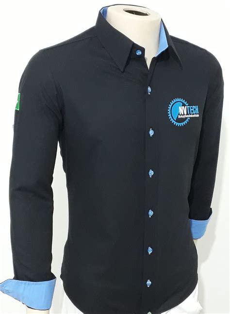 camisa social para uniforme de empresa